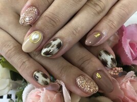 1 秋色ネイル