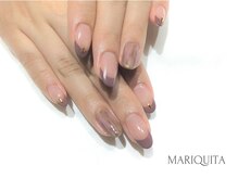 ネイルサロン マリキータ(MARIQUITA)/くすみカラーフレンチ