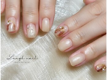 ラフネイル(Laugh nail)/シンプルアート ¥7700