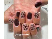 フロージュ ネイル(florjyu nail)/レオパードnail