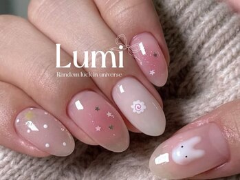 ルミネイル 大宮東口店(Lumi Nail)/ラメ入りヌーディネイル