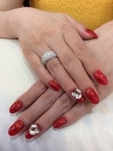 シャンネイルケアサロン(Shan Nail caresalon)/真っ赤ネイル