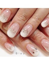 ブラウ ネイル パーティー(Blau Nail Party)/ホワイトグラデーション　