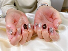 11月定額B ツイードネイル