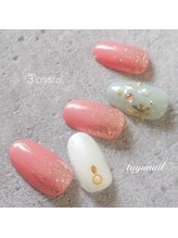 たゆ ネイル(たゆnail)/11月新作☆クリスタルネイル