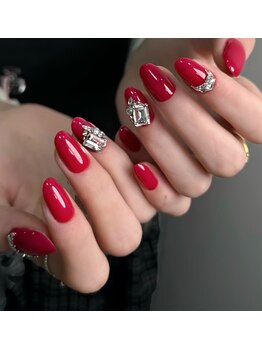 ビルドアップビューティー(Build Up Beauty)/レッドネイル