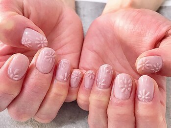 ティーエス ネイル ガーデン(T.S Nail Garden)/ぷっくり花柄