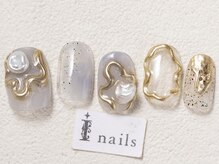 アイネイルズ 渋谷店(I nails)/シアーブルーニュアンス