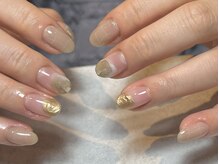ラクネイル 浦和店(raku nail)/ゴールドミラーニュアンス