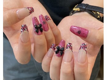 ルアナネイルナゴヤ(LUANA nail nagoya)/スカルプ∥レオパードフレンチ