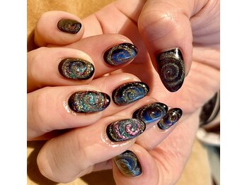 ブランシュ 藤沢(Blanche)/オーダーメイドネイル 星雲系