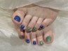 【Hand】デビュー記念価格　フットラメワンカラー　オフ込み　￥4500～
