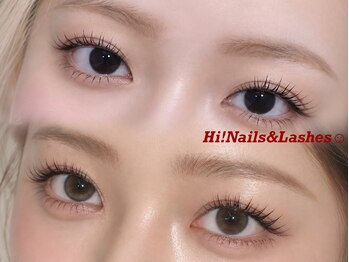 ハイネイルアンドラッシーズ(Hi! Nails&Lashes)の写真/ネイル・アイメニューの同時施術が可能