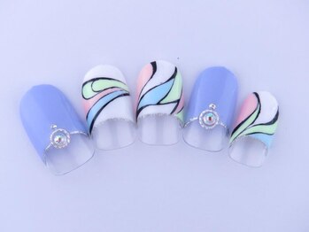 まつげアンドネイル ディアマンローズ(DIAMANT ROSE)/プッチ風ネイル 90分6930円