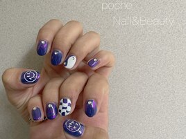 にっこりオーロラネイル♪