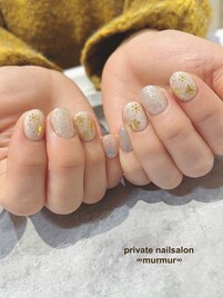 雪の結晶ネイル