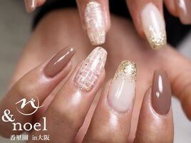 秋冬ネイル ツイードネイル