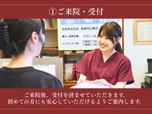 めいほく接骨院 名古屋本院/～ご来院からお会計までの流れ～