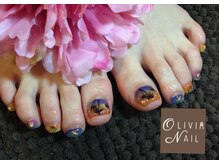 オリビア ネイル(OLIVIA NAIL)/120分フットデザインコース☆