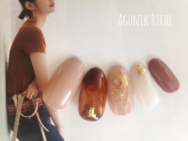 【べっ甲ネイル】