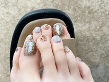 シェル ネイル(Cher nail)/夏フットネイル【Cher nail】