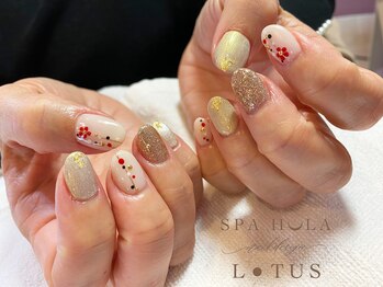 ロータス Lotus/お正月ネイル