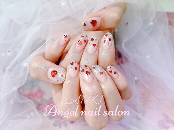 エンジェルネイルサロン(Angel nail salon)/ラメグラXホログラムハート