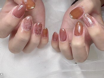 ノンノンネイル(Nonnon.nail)/ツイードネイル