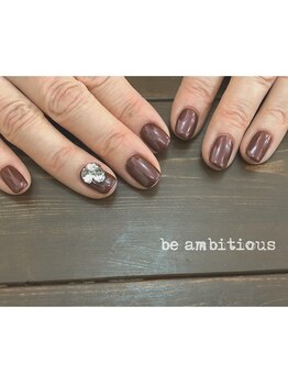 ネイルサロンアンドスクール ビーアンビシャス(be ambitious)/vカットストーンの煌き☆