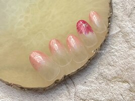 水彩フラワーグラデーション
