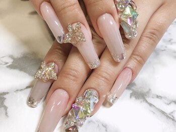 クリンセスネイル(CLINCESS NAIL)の写真/アートし放題専門だからこそ色味やパーツストーン多種ご用意★お気に入りが沢山詰まった自分だけのNAILを♪