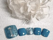 ケーズスタイル バイ キャンアイドレッシー(K's-Style by Can I Dressy)/ブルーキラキラ【フット定額】