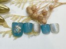定額デザインフットネイル