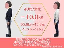 ココロ(COCORO)/ダイエット　40代/女性　-10.0kg