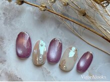 ヴィガー アンド ルックス 白金 目黒(Vigor&Looks)/パープル マグ &nbsp;パール フラワー