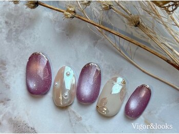 パープル マグ パール フラワー