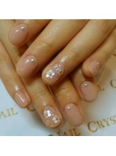 クリスタルネイル ボンベルタ橘店(CRYSTAL NAIL)/フラワーネイル