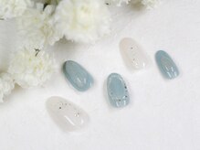 ネイルサロン ソウ 京橋店(Nail Salon Sou)/くすみブルー