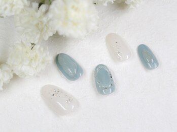 ネイルサロン ソウ 京橋店(Nail Salon Sou)/くすみブルー