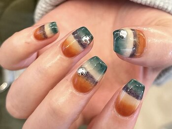 アイネイルズ 天神今泉店(I-nails)/【sana.i】ニュアンスボーダー
