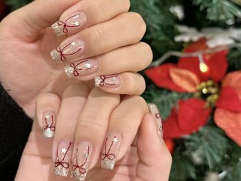 ウサギネイル 新大久保店(usagi nail)/リボンネイル