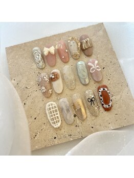 アンカーバイナチュラル アイラッシュ(anchor by natural eyelash)/【HAND】選べる1本アート¥5900