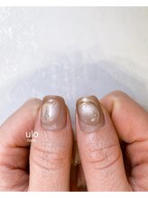 ウロネイルズ(ulo nails)/ぷっくりにシルバーつぶっ！