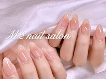 エムズ ネイルサロン(M2)/オレンジベージュチークネイル