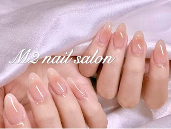 エムズ ネイルサロン(M2)/オレンジベージュチークネイル