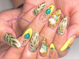 【ロングネイル】夏ネイル