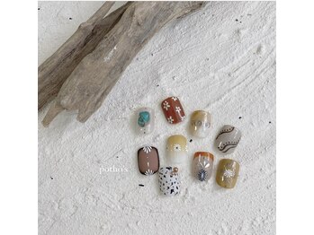 foot nail &nbsp;親指design♪