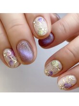 ファストネイル(FAST NAIL)/マグネットと季節のお花