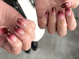 ☆ボルドーグラデ☆