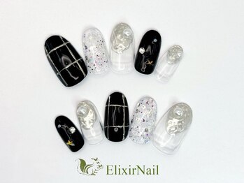 エリクサーネイル 渋谷(Elixir Nail)/定額aシンプル/クーポン使用